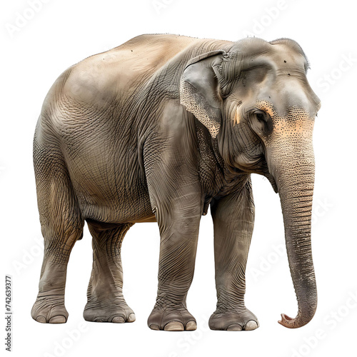 Elephant on isolated background