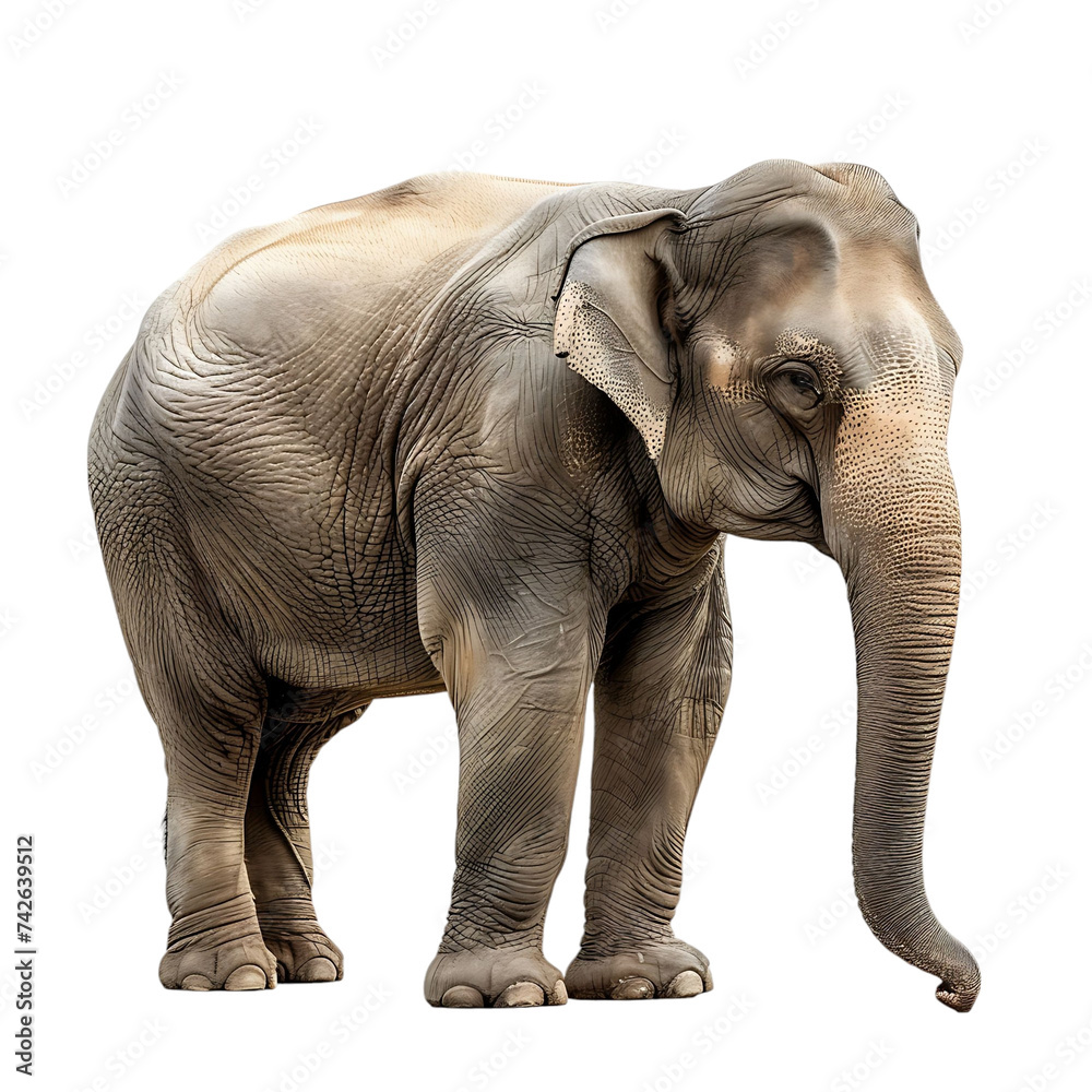 Obraz premium Elephant on isolated background