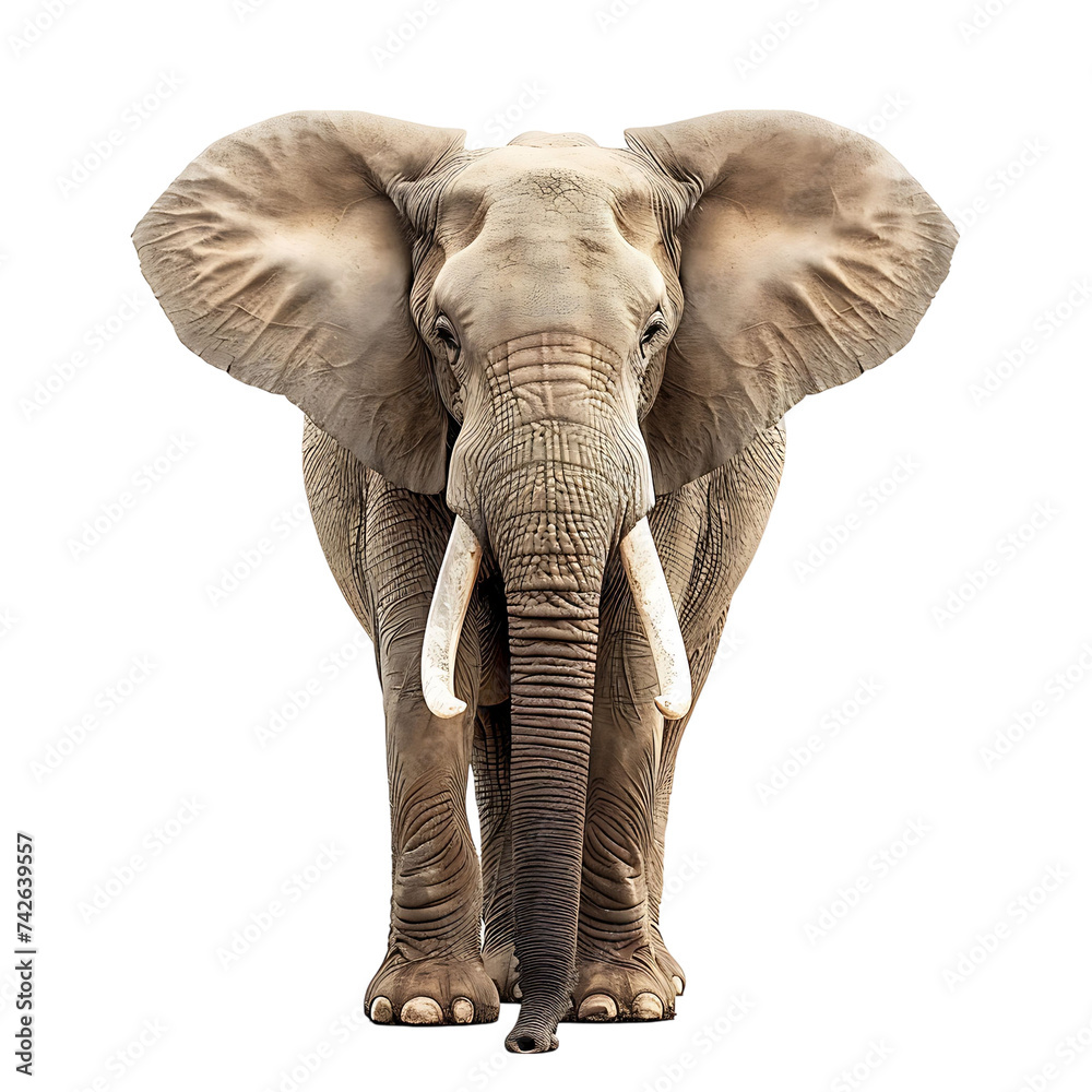 Obraz premium Elephant on isolated background