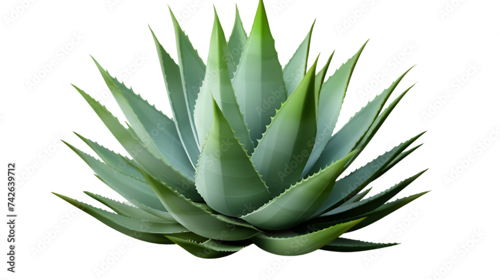 Agave bush, isolated cutout object with shadow on transparent background. Png file Agave bush, isolated cutout object with shadow on transparent background. Png file