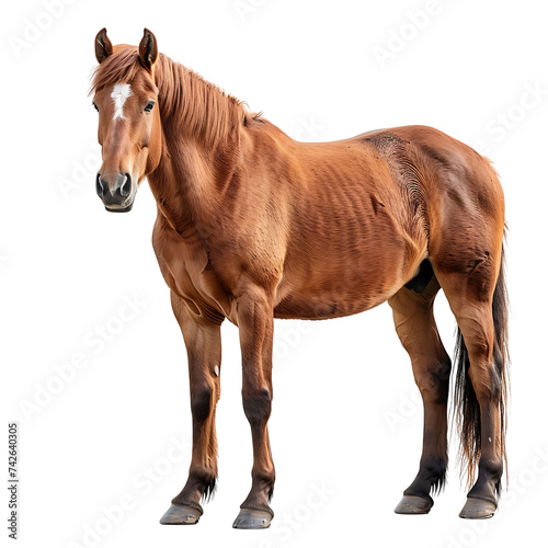 horse on isolated background