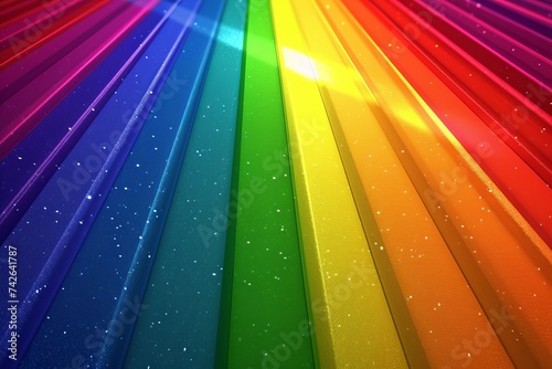 Colorful Rainbow inflect Copy Spcae Design. Vivid enthralling wallpaper vivid abstract background. Gradient motley homogeneous lgbtq pride colored neon illustration cloud photo