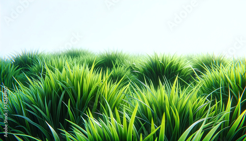  photorealistic fresh, vibrant spring green grass. The individual blades clearly visible realistic variations color 