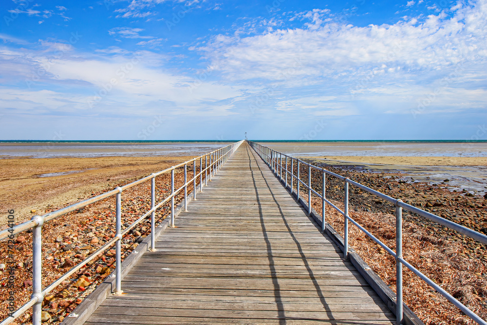 Port Germein jetty in South Australia, opened in 1881 and is 1532