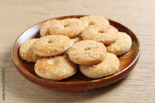 Plate with shortbread cookies