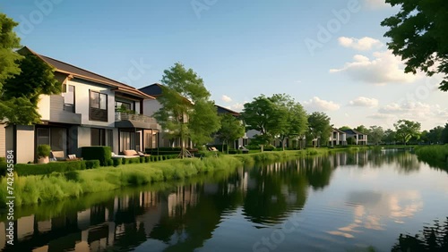 Experience the calming effect of living along a river with the added reurance of floodresistant features in these beautifully designed residences. photo