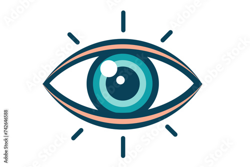 vision eye icon, eye logo 