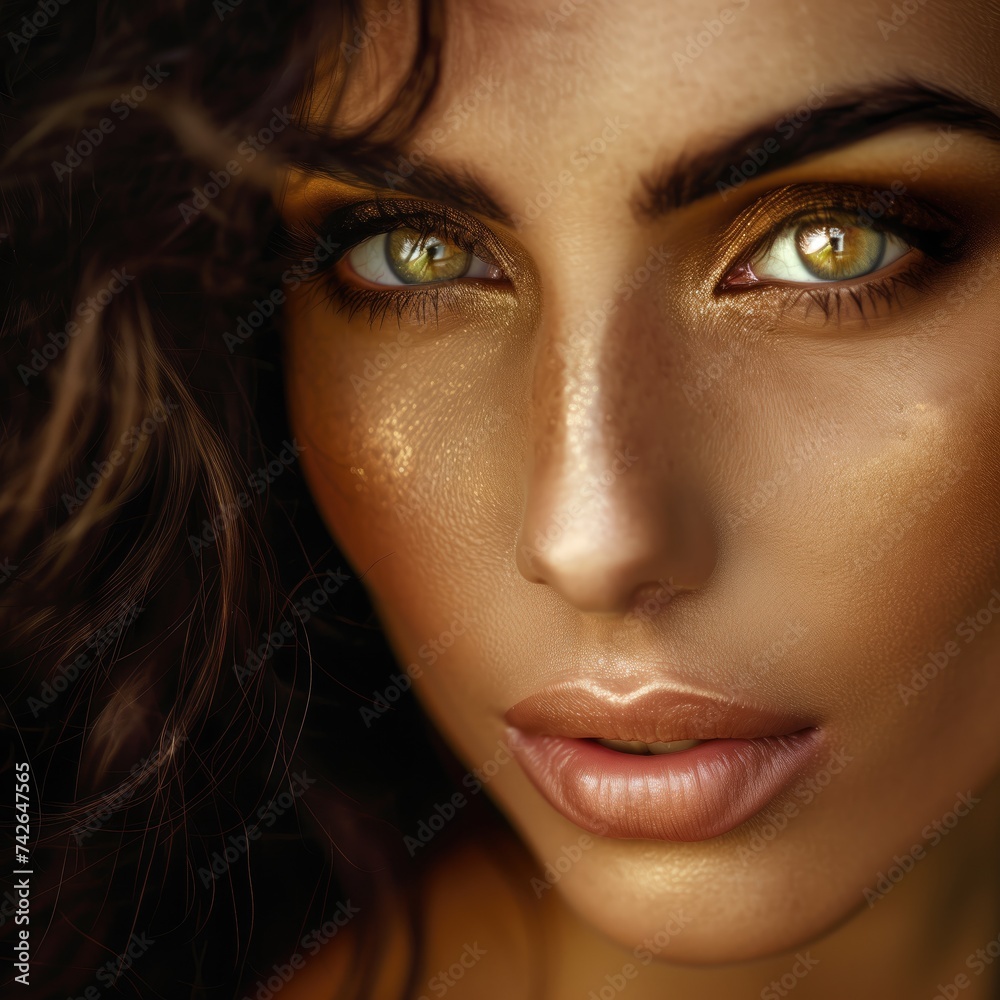 Woman close up face portrait, headshot Woman close up face portrait, headshot