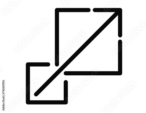 scalability scalable line art icon vector for websites.Line vector design for web site, UI, mobile app.