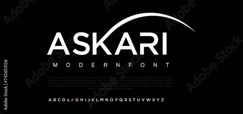 Askari luxury elegant typography. Vintage font for wedding, invitation, logo, music, fashion, property vector illustration Pro Vector photo