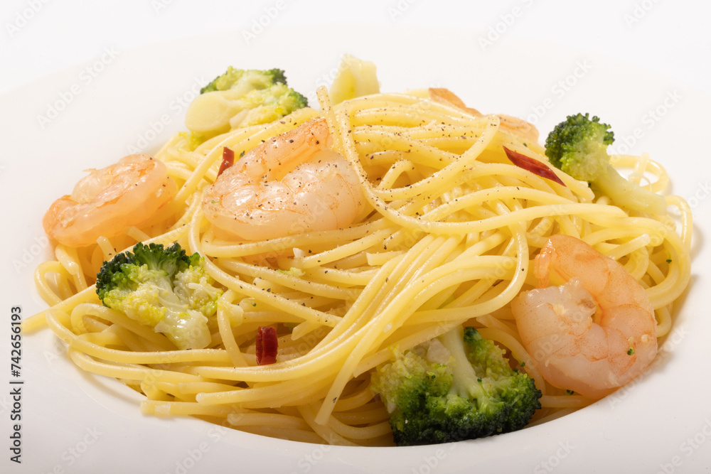海老とブロッコリーのパスタ 海老とブロッコリーのパスタ