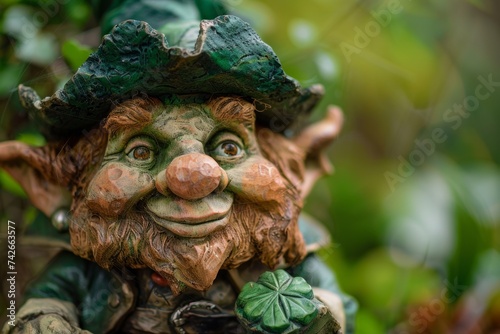 Leprechaun Embracing St. Patrick's Day In Classic Green Outfit And Hat