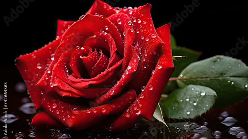 natural rose flower water photo