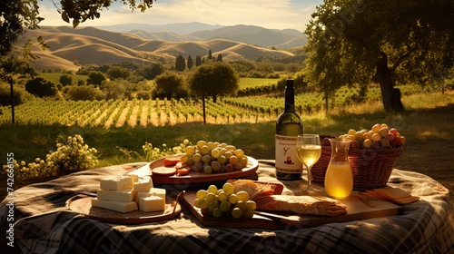 cheese vineyard picnic