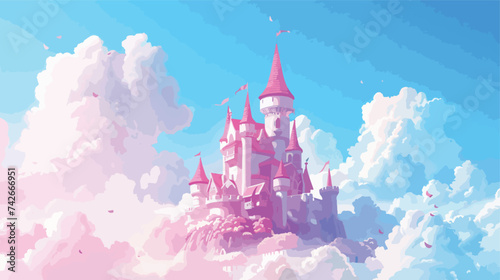 Princess Castle illustration vector