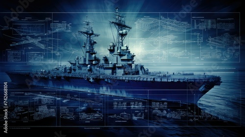 vessel navy ship blueprint photo