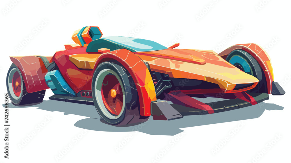 A game race car illustration vector