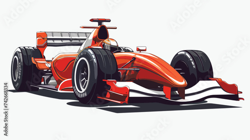 A game race car illustration vector