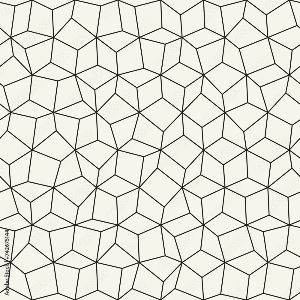 Vector seamless pattern. Repeating geometric elements. Stylish monochrome background design. Vector seamless pattern. Repeating geometric elements. Stylish monochrome background design.