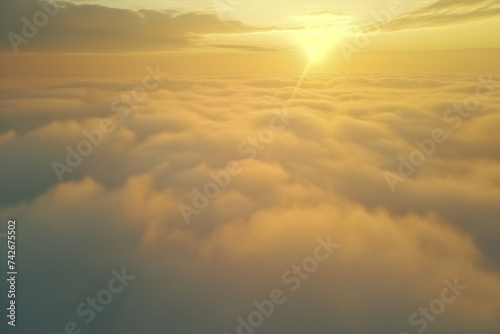 Sunrise breaking through the clouds background image