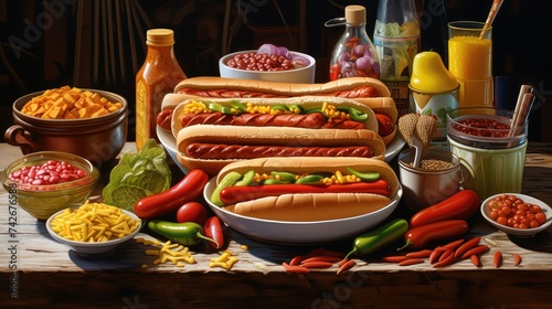 food hot dog bar