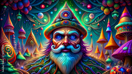 Psychedelic santa claus © MeMosz