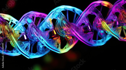 science dna fluorescence photo