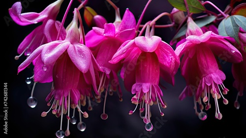 pink fuchsia flowers © PikePicture