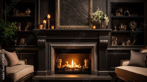 surround granite fireplace