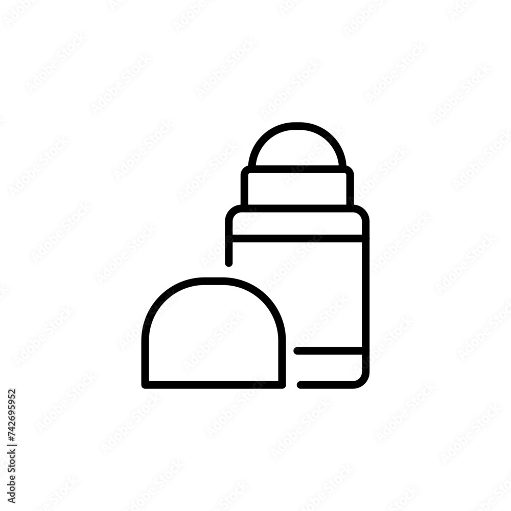 Obraz premium Skincare outline icons, minimalist vector illustration ,simple transparent graphic element .Isolated on white background