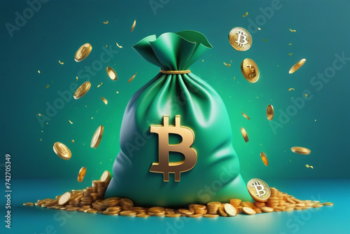 Bitcoin Crypto Currency Bag photo