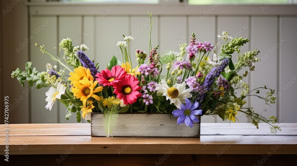 country farmhouse flower arrangements
