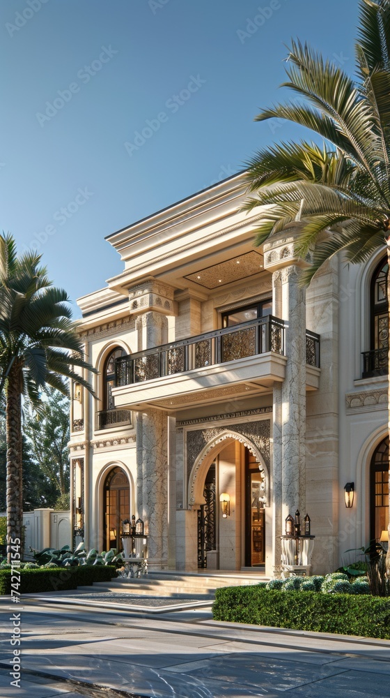 a beautiful old luxury traditional style villa architectural design