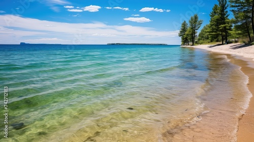 Fototapeta Naklejka Na Ścianę i Meble -  freshwater great lakes michigan