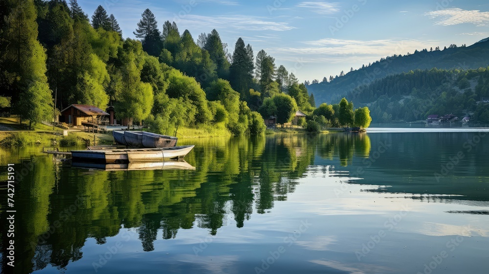 Obraz premium vacation lake sapanca