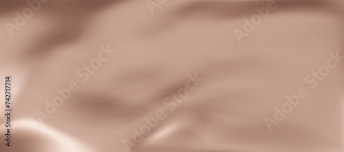 Abstract light beige gradient background. Minimalistic subtle wavy silk texture. 3D vector illustration.