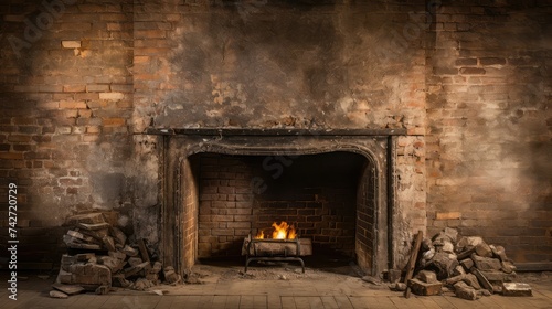 chimney dirty fireplace photo