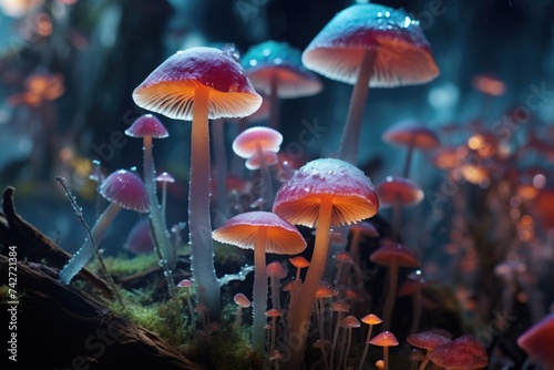 Close up shot of a bunch of mushrooms, ideal for food and nature concepts