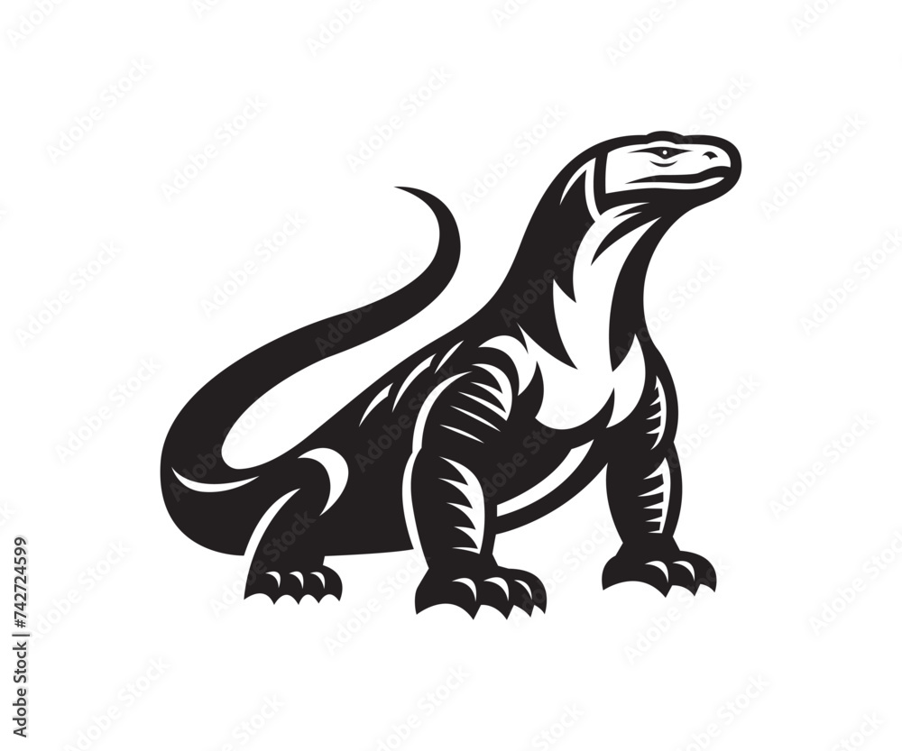 Obraz premium Komodo dragon vector