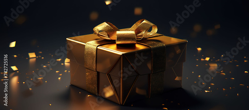 luxury gold gift box with ribbon 38
