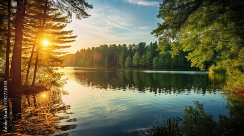 calm lake peaceful