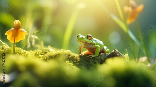 Cute Frog illustration © ArtStockVault
