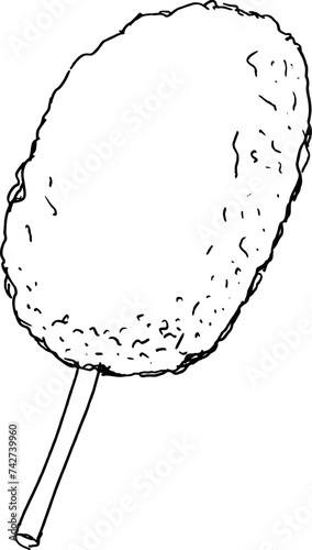 sketch cotton candy hand drawn