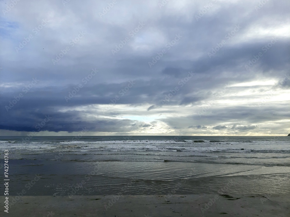 storm over the sea