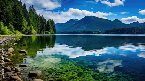 wilderness lake quinault photo