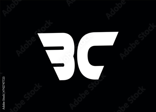 BC letter logo and monogram logo design