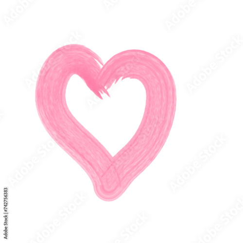 Hand Drawn Heart Brush