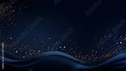 design navy blue and gold background photo