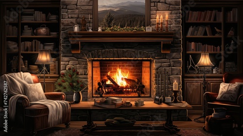 heat fireplace graphic