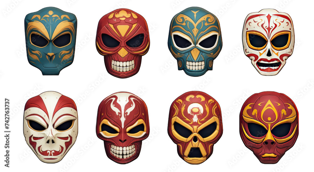 mariachi marvel masks png / transparent